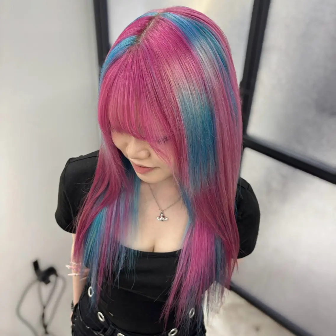 ロング カラー ヘアカラー Ren. 🦋デザインカラーのヘアスタイル