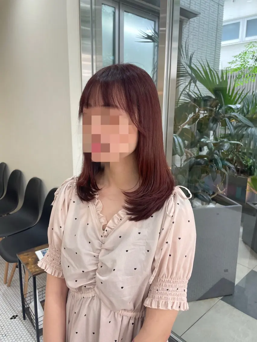 ミディアム レイヤーカット 🌱 はるかのヘアスタイル