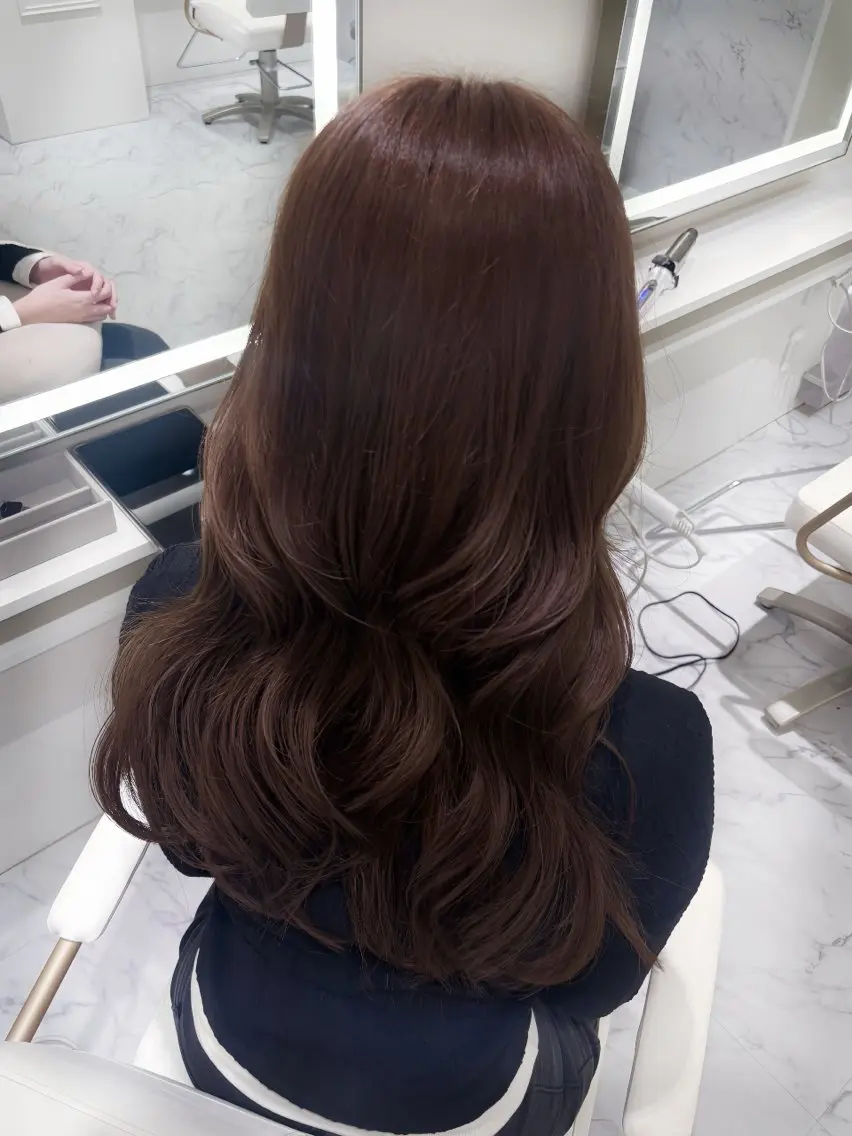 ロング カラー カット ヘアカラー トリートメント ParveMix🎀 稲垣 詞葉のヘアスタイル