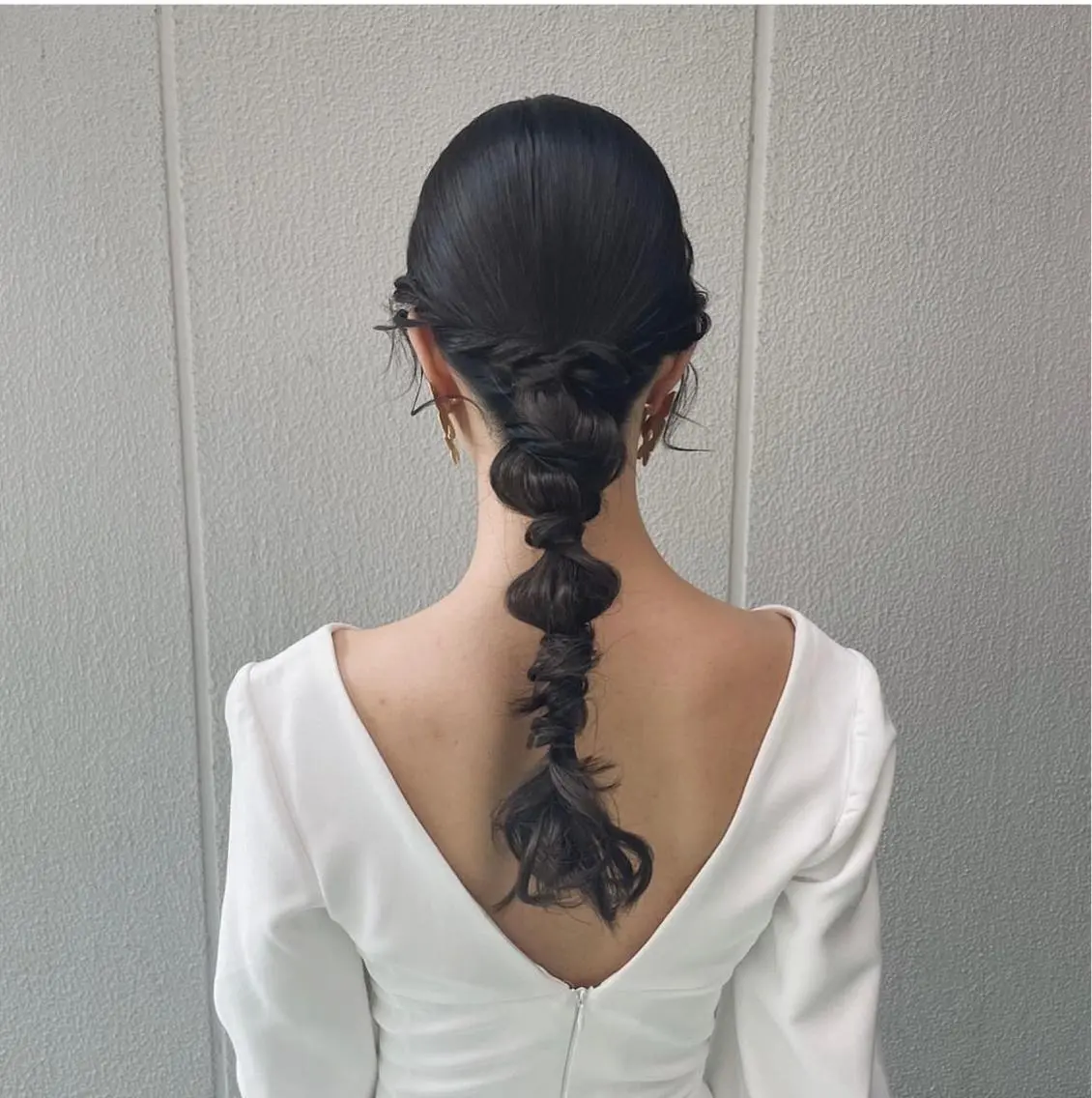 花嫁ヘアセットの写真