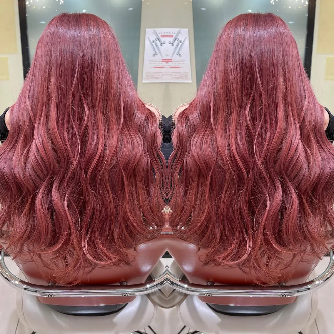 セミロング カット ヘアカラー トリートメント Y Uのヘアスタイル