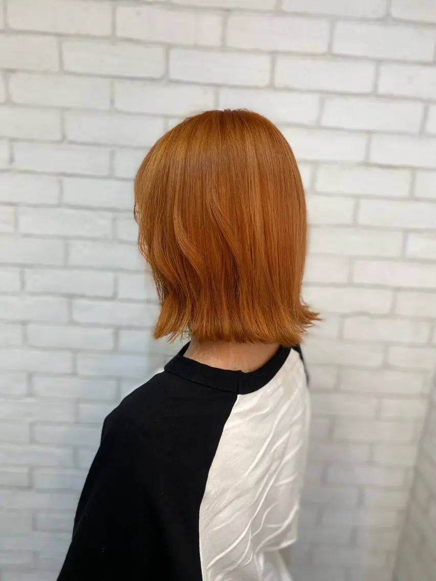 ミディアム カラー ヘアカラー トリートメント ヨシダ フミノリのヘアスタイル