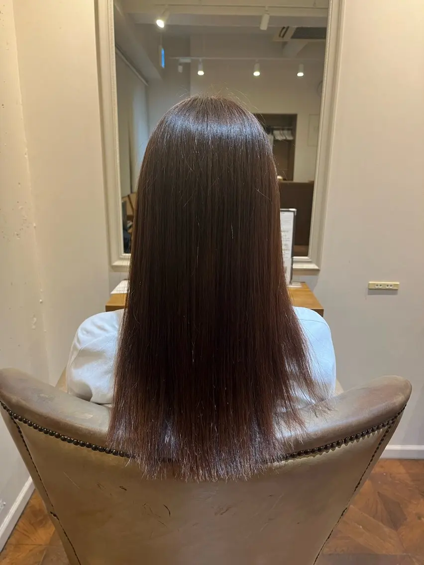 カラー ブラウンカラー 齊藤 萌のヘアスタイル