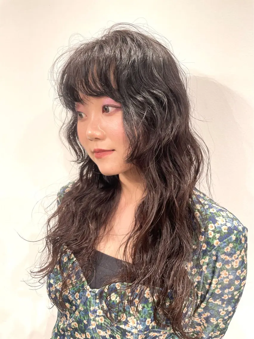 ロング カラー ヘアアレンジ 韓国/透明感カラー/ ももかのヘアスタイル