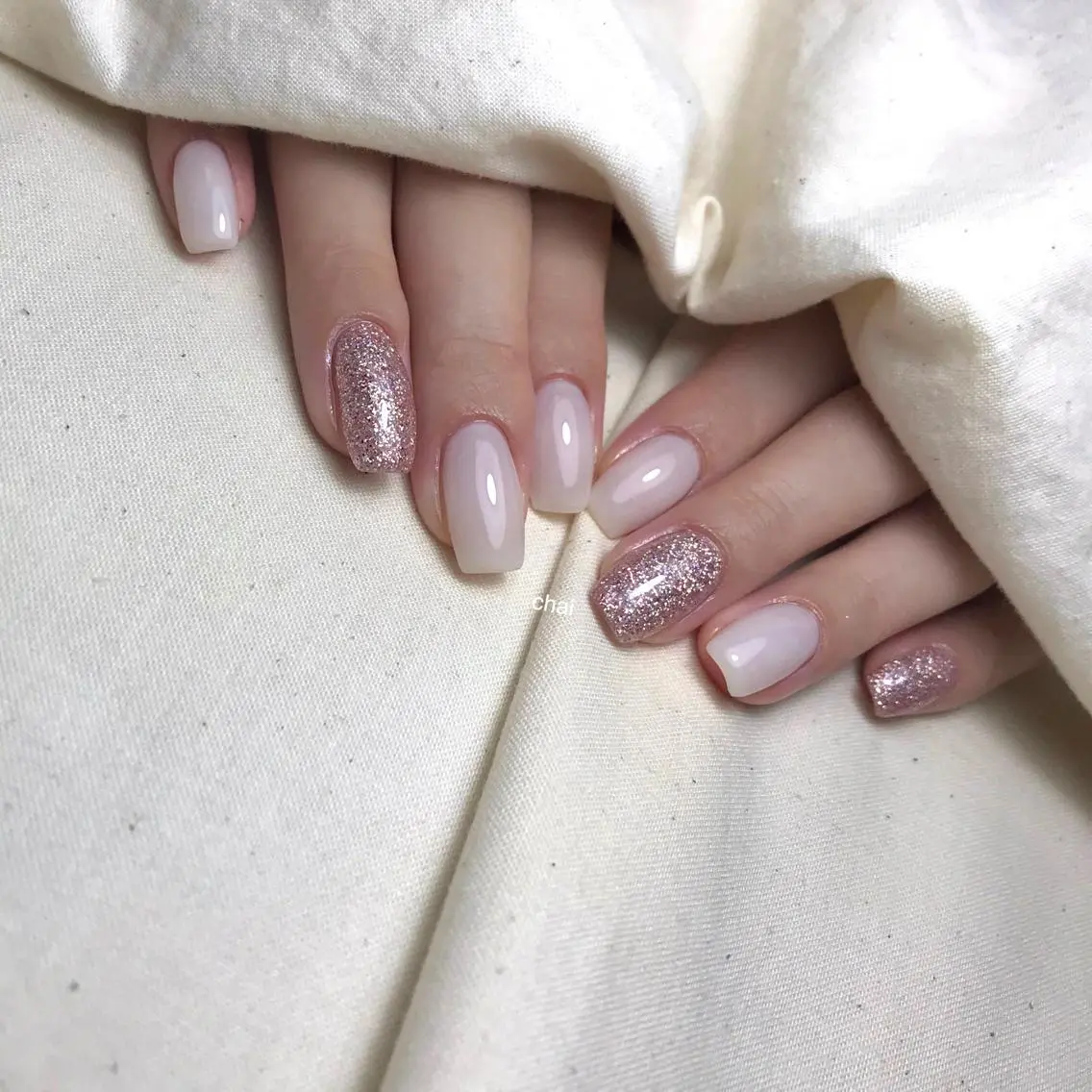 ネイル ハート ピンク ハンドネイル chai nail _ai📍鶴橋/桃谷のネイルデザイン