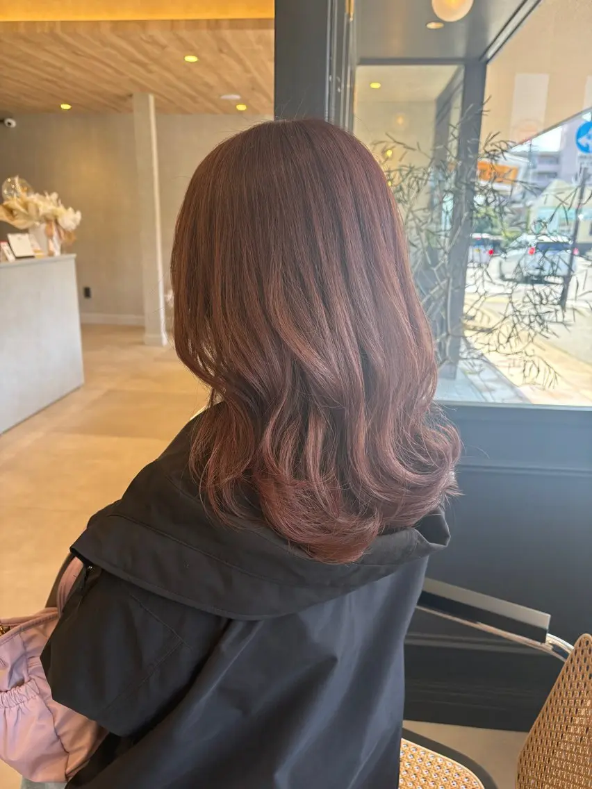 セミロング ピンクラベンダー カット ヘアカラー ✨NEW OPEN/ 美髪矯正/山田千里✨のヘアスタイル