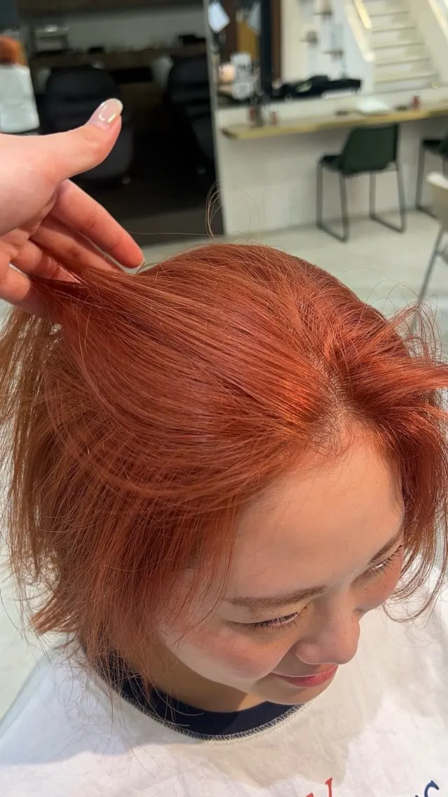 ミディアム カラー カット ヘアカラー ミディアムレイヤー/ 縮毛矯正/ひかり🧸のヘアスタイル