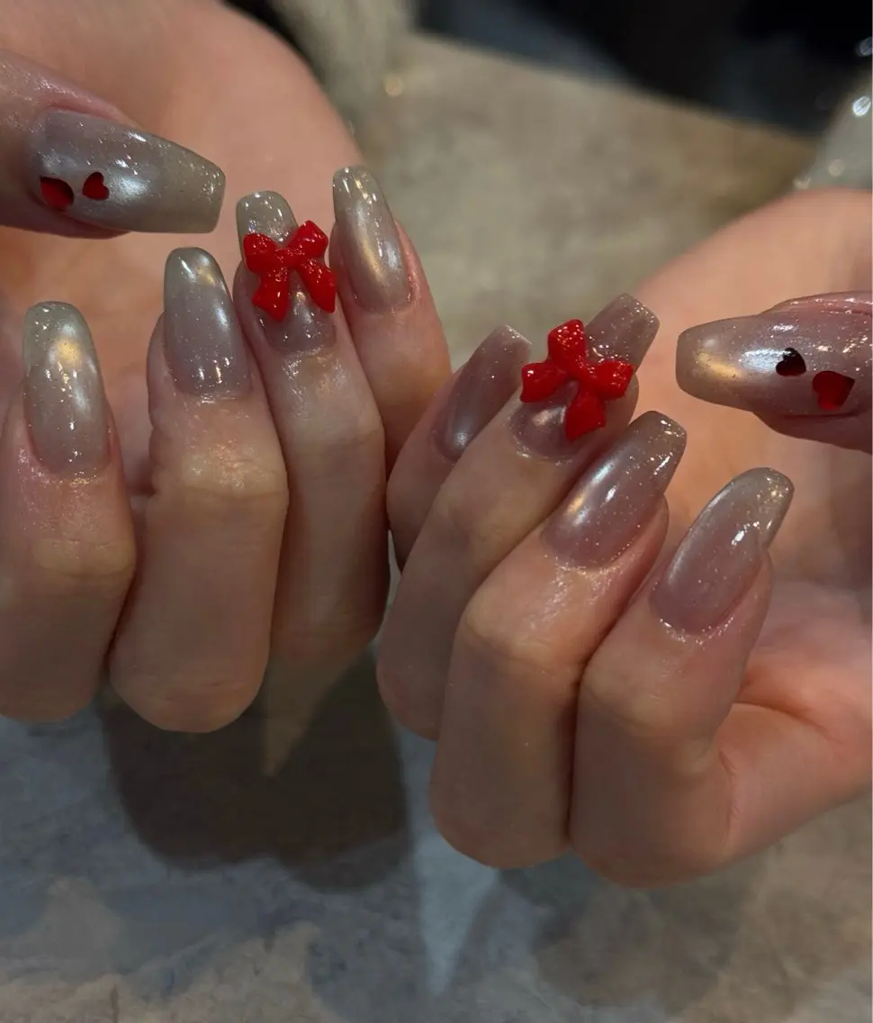 ネイル バレンタイン ハンドネイル Blé nailのネイルデザイン