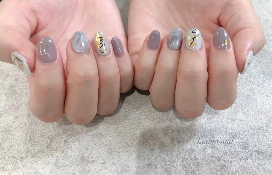 ミディアム キッズ ネイル ジェルネイル ニュアンスネイル パラジェル Luana nail (ルアナネイル)のネイルデザイン