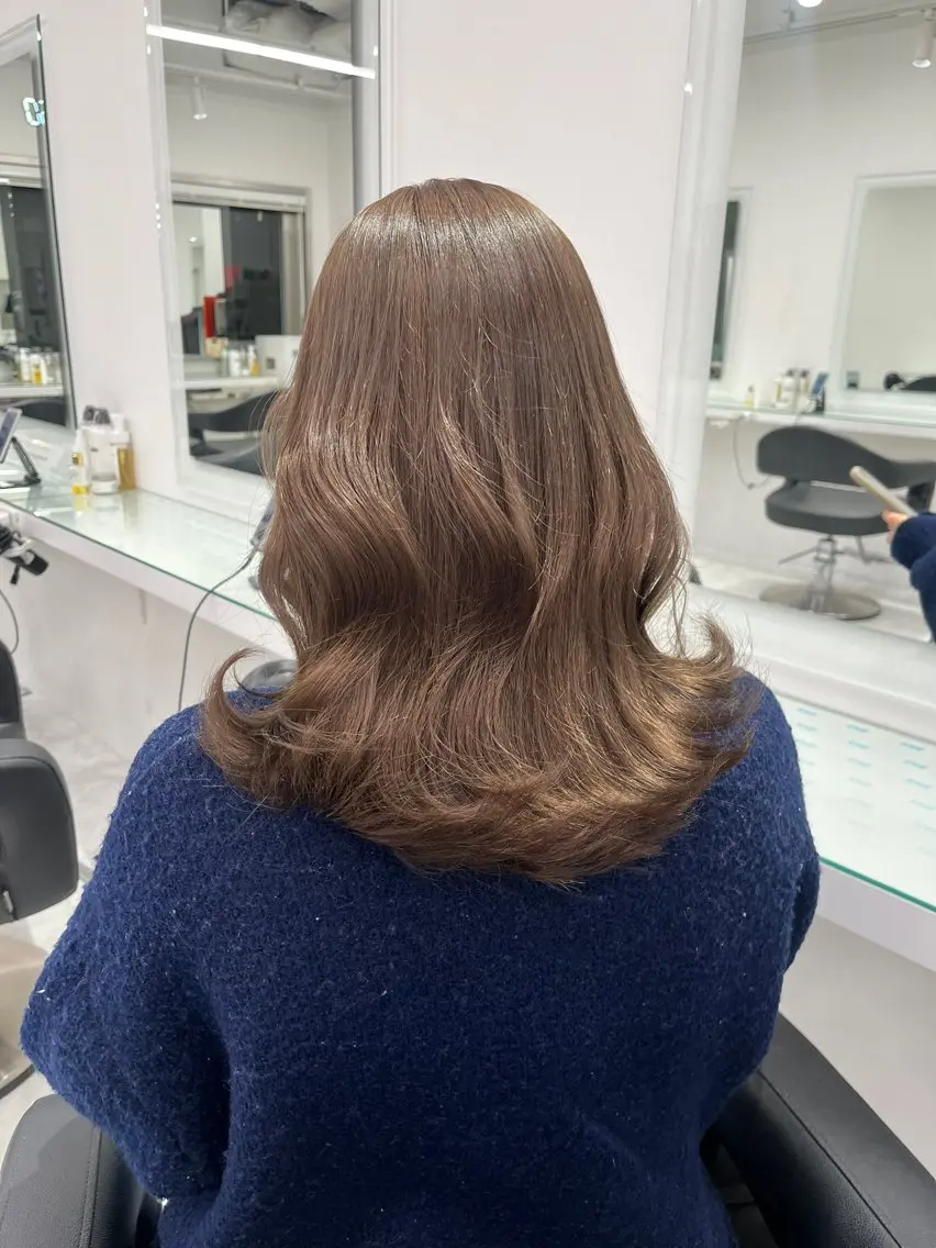 セミロング カラー パーマ ヘアアレンジ メンズ ヘアカラー トリートメント ♡ 𝐑𝐈𝐎♡のヘアスタイル