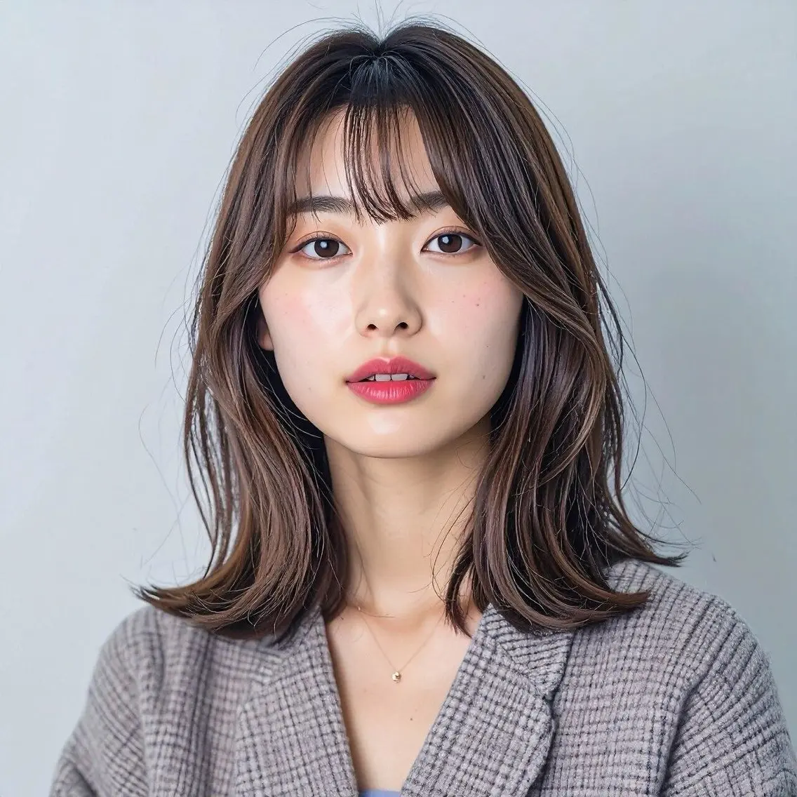 ミディアム 津田 花望のヘアスタイル