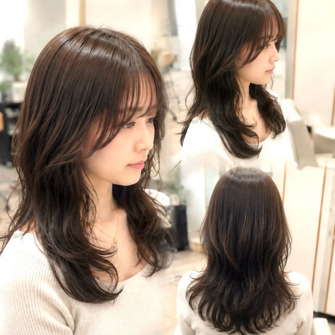 ロング カラー カット ヘアカラー トリートメント 🩰Kurumi🩰 レイヤーカットのヘアスタイル