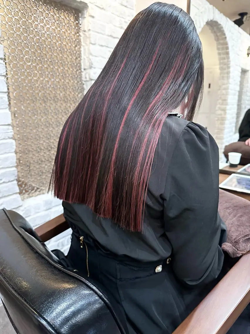ロング ヘアカラー トリートメント 💖透明感カラー HAYATO💖のヘアスタイル