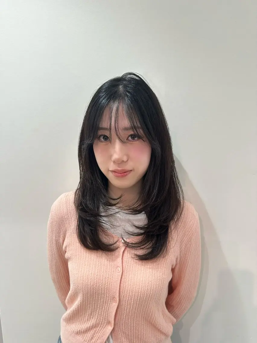 セミロング 韓国風ヘア レイヤーカット nana l 韓国スタイル౨ৎのその他イメージ