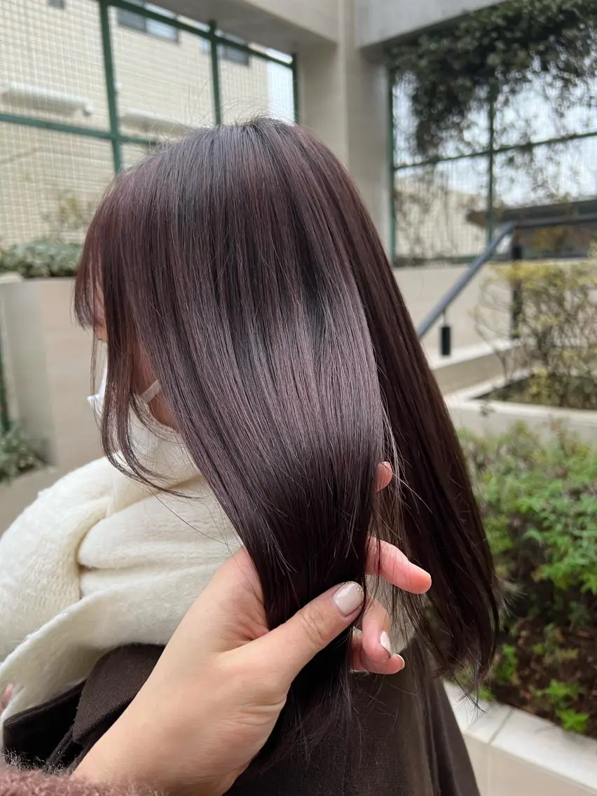 【 🌿髪質改善カラー🌿 】うる艶カラー *まもる君配合(前処理&ケアトリートメント)の写真