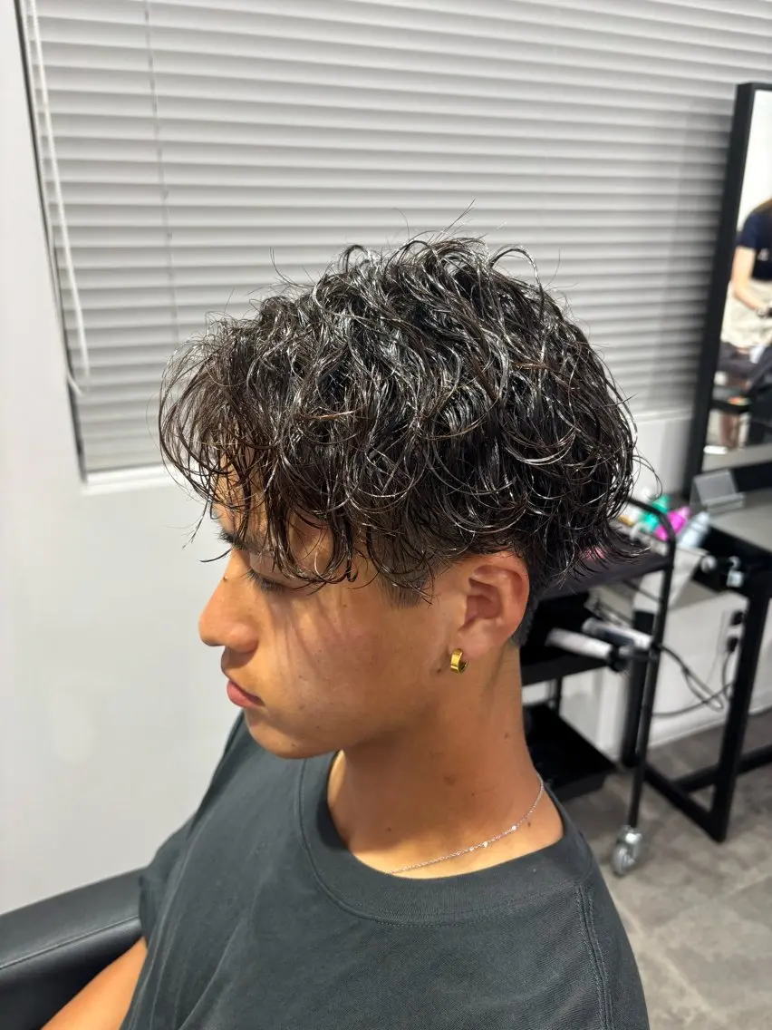 メンズ カット パーマ 🪽直毛男子の救世主 🪽フェザーパーマのヘアスタイル