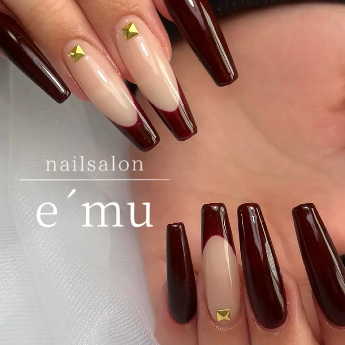ネイル ロングネイル ハンドネイル nailsalon e´muのネイルデザイン