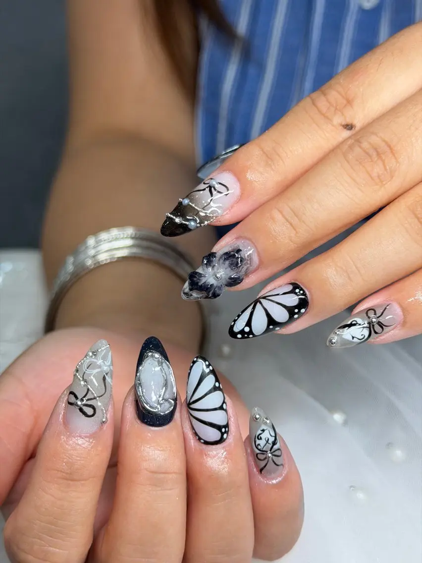 ネイル 長さ出し フレンチネイル ジェルネイル 韓国ネイル ロングネイル NAILS BAR SHINJUKUのネイルデザイン