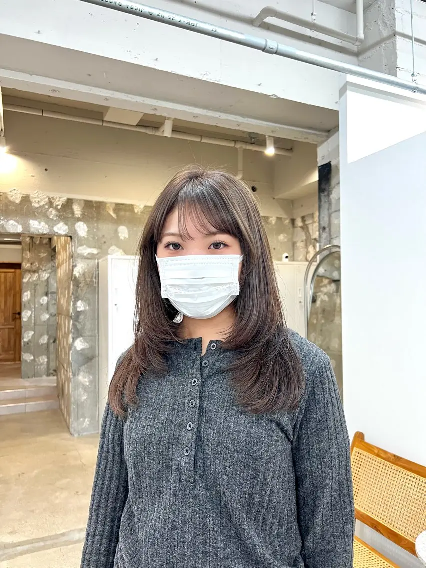 ロング カラー ブリーチ ダブルカラー ブリーチなしカラー レイヤーカット カット トリートメント fit /HONOKAのヘアスタイル