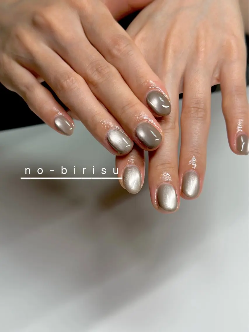 ショート ハンドネイル no-birisu nailのネイルデザイン