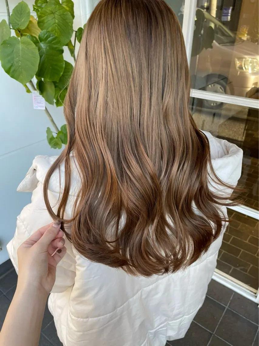 ロング ヘアカラー トリートメント ミズノ アイ 🪅のヘアスタイル