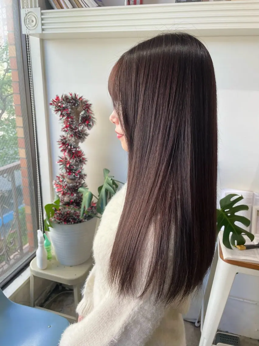ロング カラー ヘアアレンジ ブラウンカラー ショコラブラウン ロング 山崎 澪 レイヤーカット/大宮のヘアスタイル