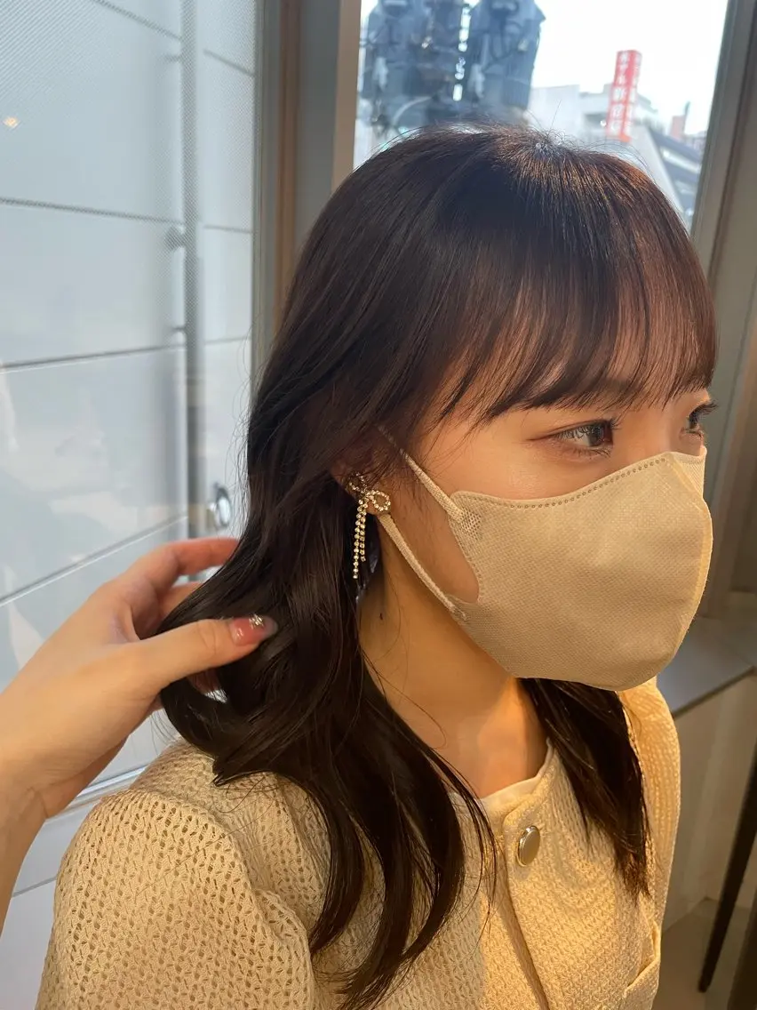 ロング カラー アッシュ アッシュブラウン ブラウンカラー ヘアカラー tiel 小山莉々のヘアスタイル