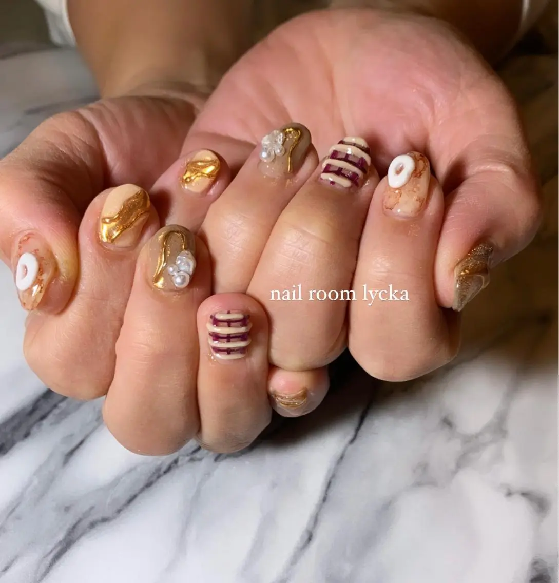 ネイル ネイルルームリッカ 𝐦𝐚𝐲𝐮のネイルデザイン