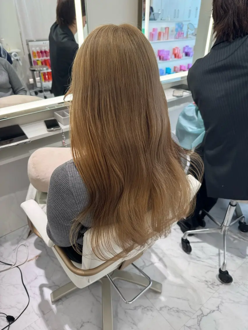 ロング カラー ヘアカラー ParveMix🍀 藤原愛未のヘアスタイル