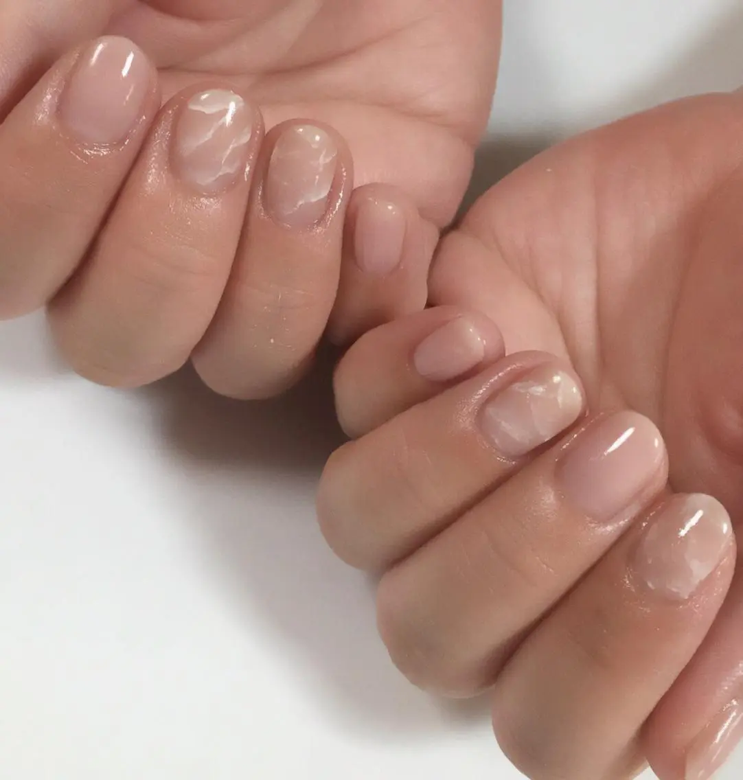 ネイル アートネイル フィルイン/爪育成♡ 40代からのサロンのネイルデザイン