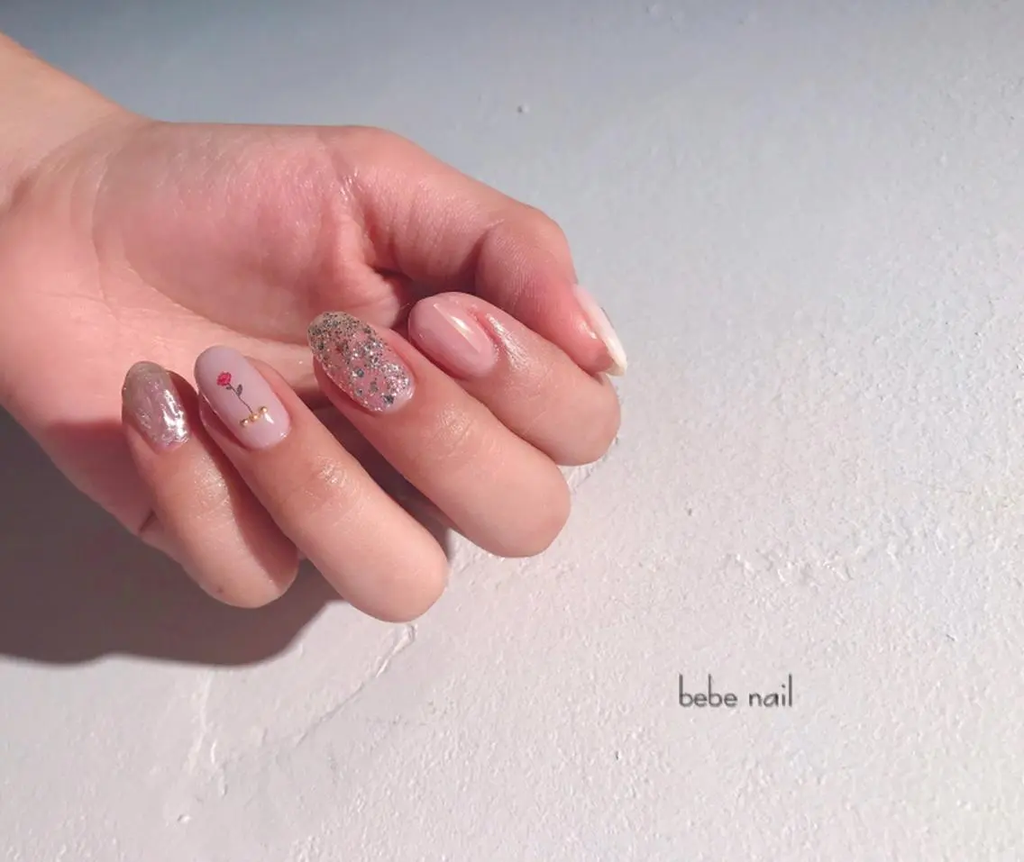 ネイル アートネイル 桜ネイル 春ネイル Ann nailのネイルデザイン