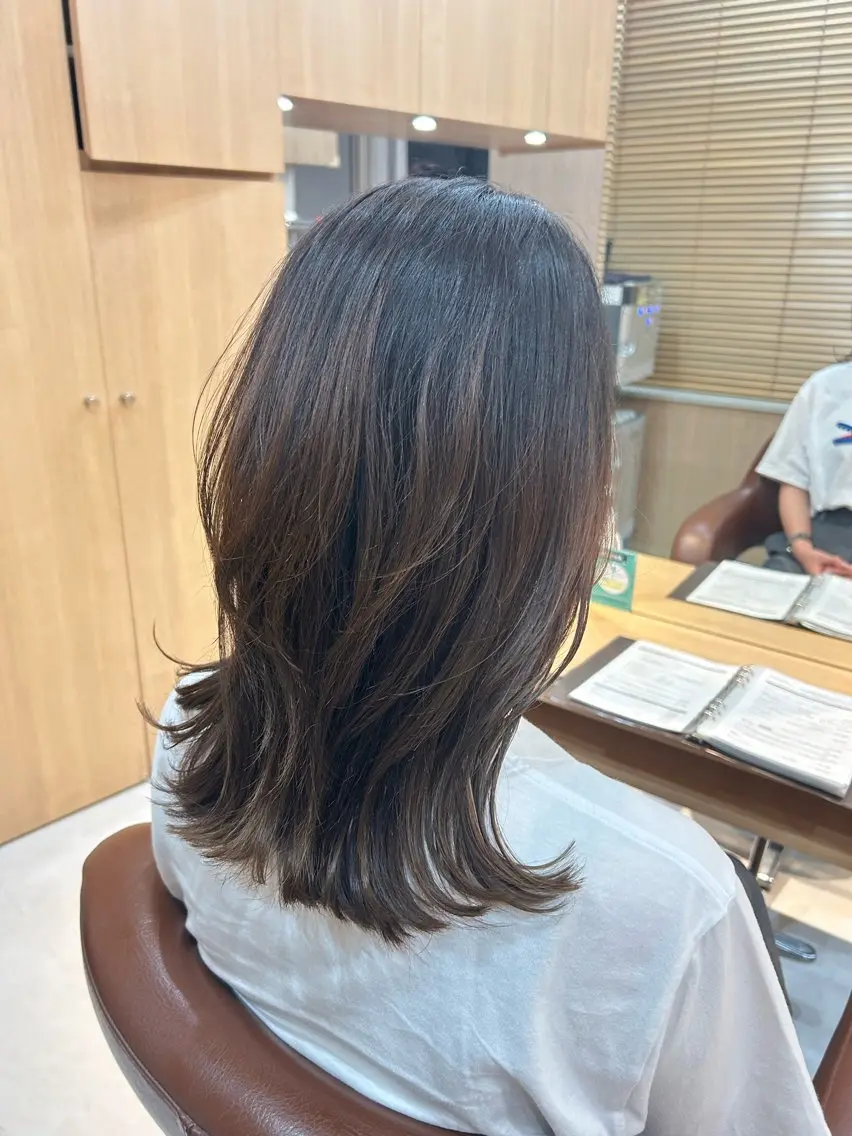 ミディアム ミディアムレイヤー レイヤーカット 宮尾愛海 /溝の口駅 【似合わせパーマ】のヘアスタイル