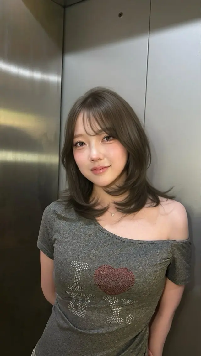 ロング カラー カット ヘアカラー ヘアセット 上品モテヘア🩶 karen🩶のヘアスタイル