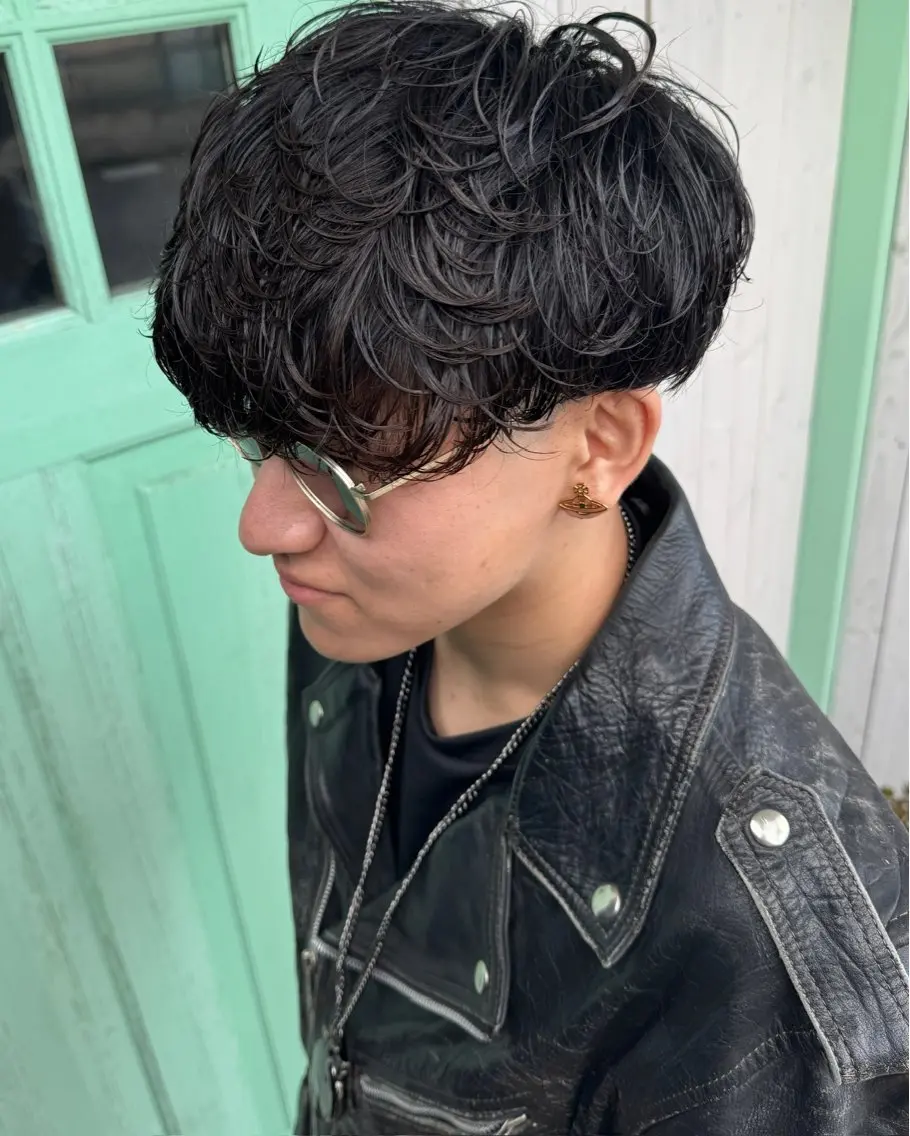 ショート パーマ メンズ 博多メンズパーマ特化 ベップハルキのヘアスタイル