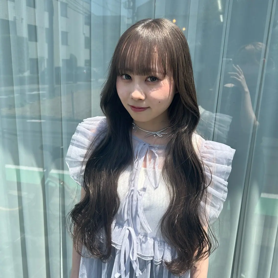 ロング カット ヘアカラー トリートメント LOE Yuuka/42🩵のヘアスタイル