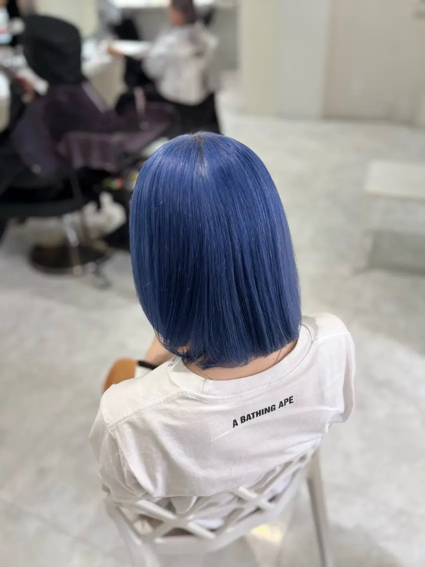 ミディアム カラー ヘアカラー 🤍ྀི透ける寒色 Cocoa🤍ྀིのヘアスタイル
