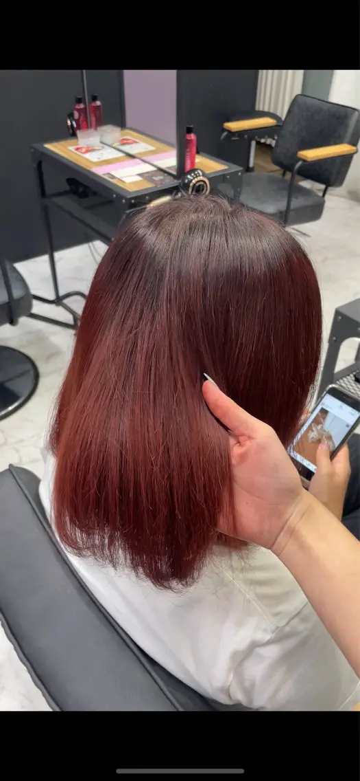 ミディアム 福岡美髪矯正/ KAEDEのヘアスタイル