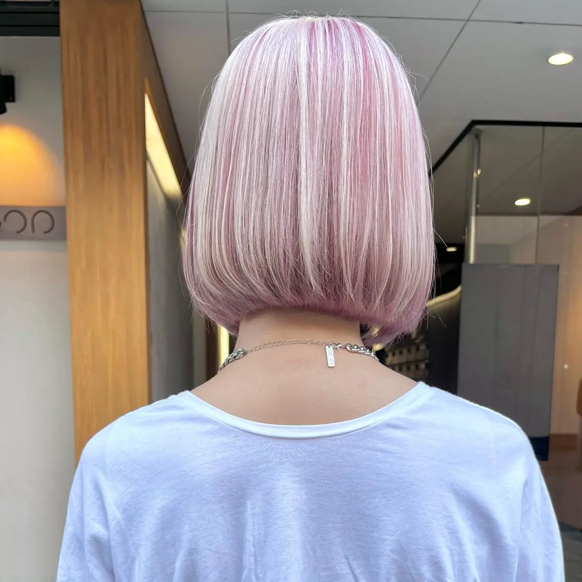 ミディアム カラー 堺 鳳 ママ美容師 yukariのヘアスタイル