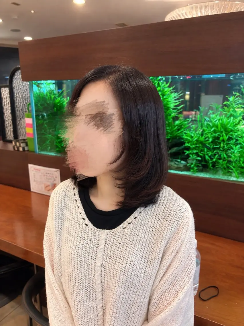 ミディアム ミディアムレイヤー レイヤーカット 上山 紗希🌟のヘアスタイル