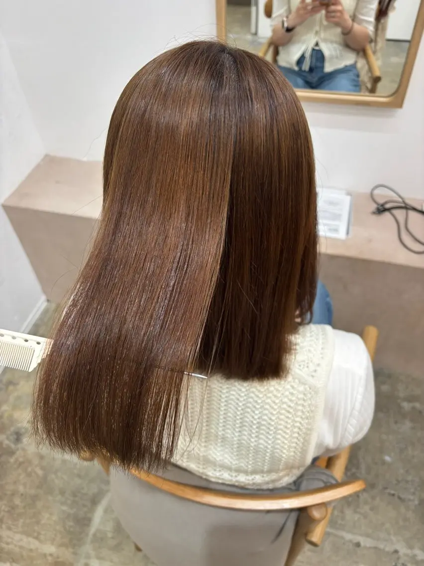 カラー パーマ 縮毛矯正 縮毛矯正 CIECA . COCOROのヘアスタイル