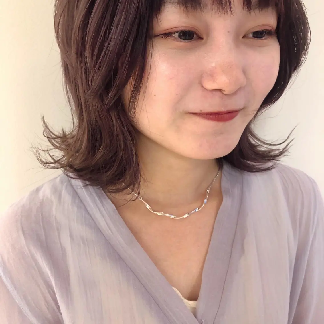 ミディアム ヘアカラー トリートメント ヘッドスパ 盛れるレイヤーカット 得意🌹井上美沙のヘアスタイル