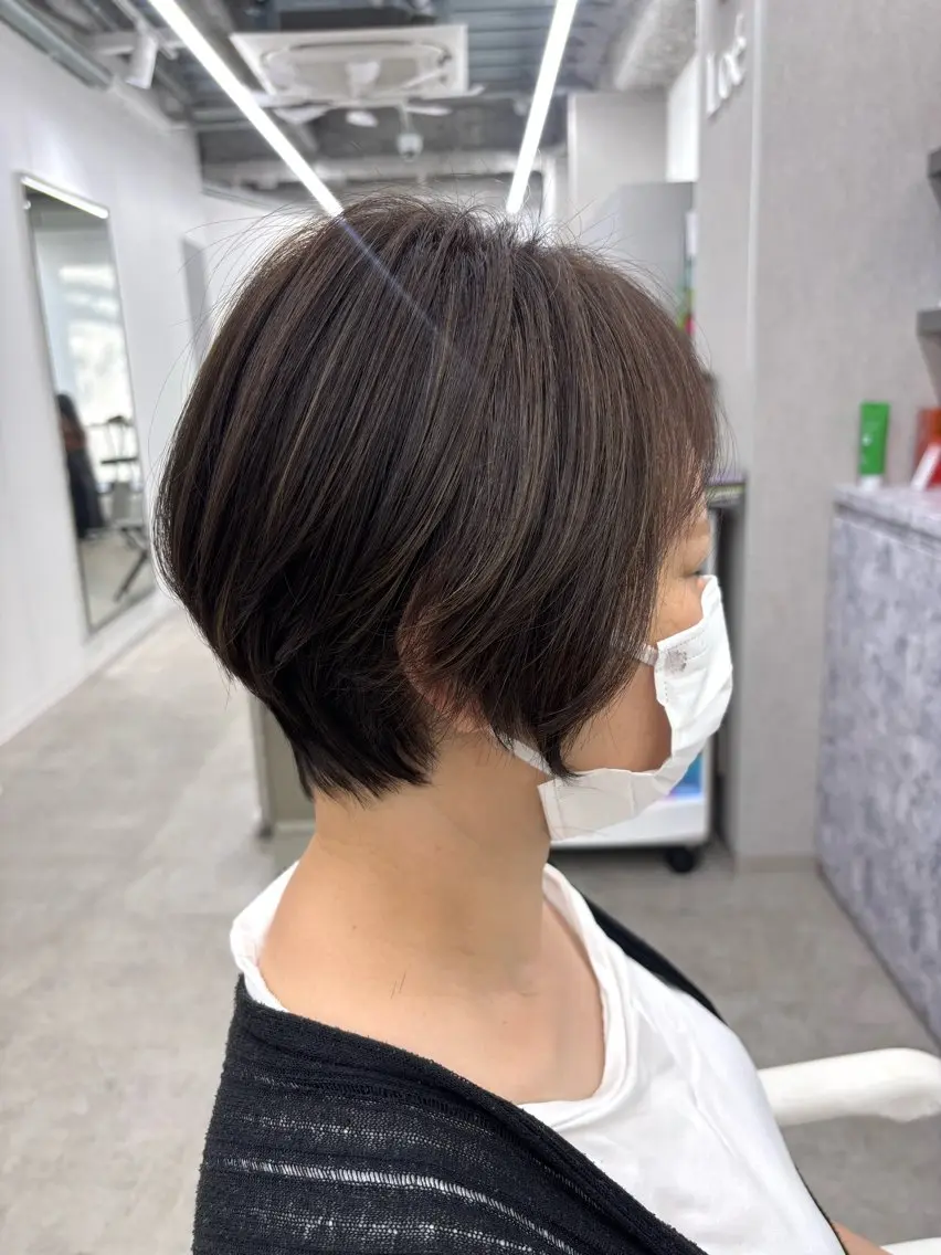 ショート ハイライト ショートヘア カット ヘアカラー 関山浩平ショート /ボブ/ヘアセットのヘアスタイル