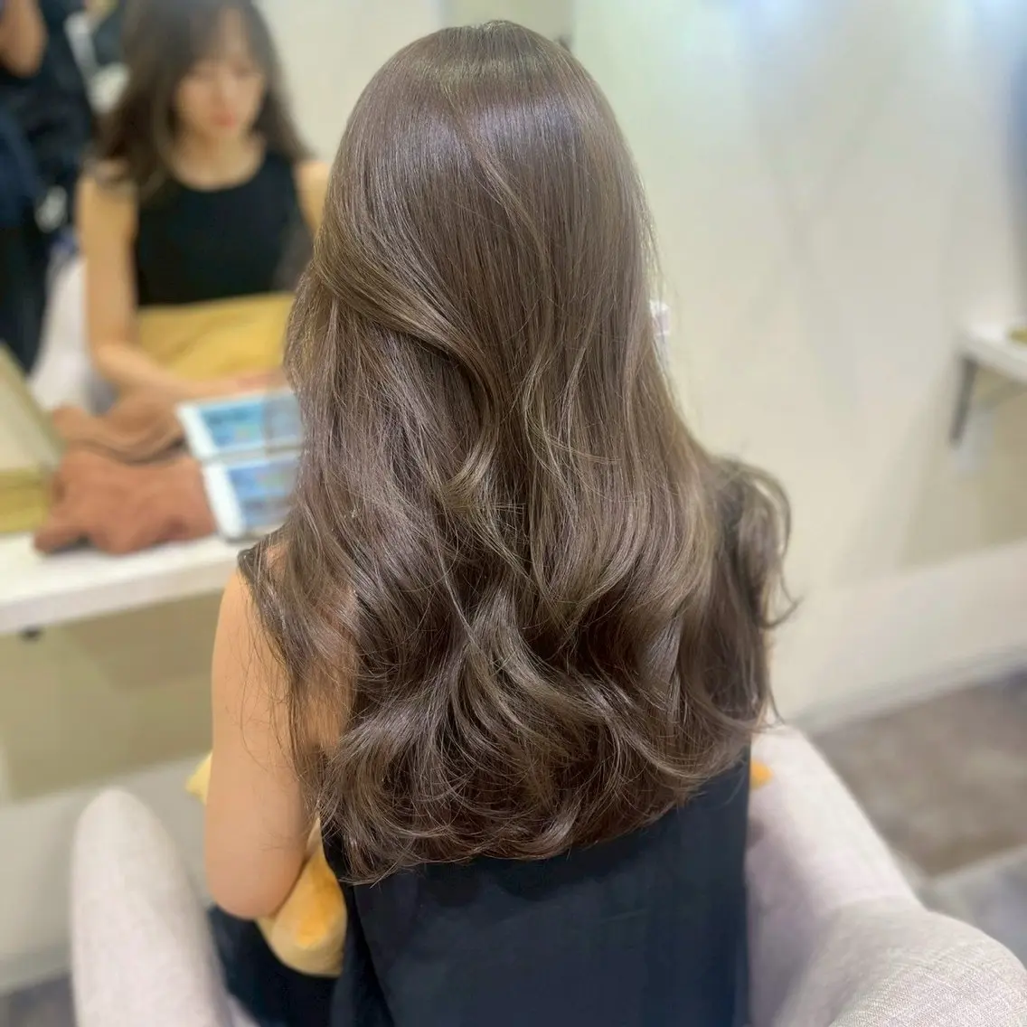 ロング カラー 透明感カラー ℛ𝒾𝓃𝒶 / 韓国ヘア ౨ৎのヘアスタイル