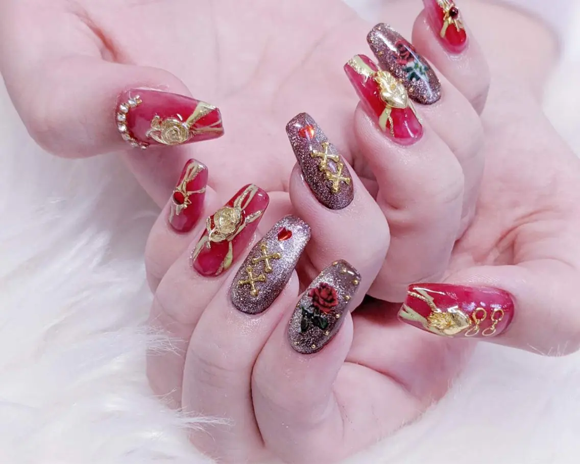 ネイル ハンドネイル MoonNail ユリ🌸のネイルデザイン