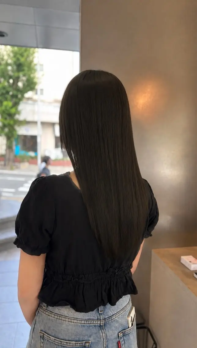 ロング 末政 李椛のヘアスタイル
