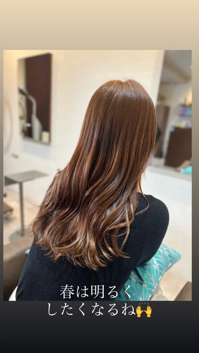 ロング カット ヘアカラー トリートメント Lily. シュン/透明感カラーのヘアスタイル