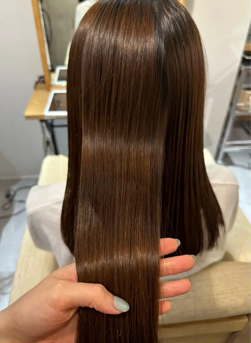 ロング SUItoFU 出町柳/縮毛矯正のヘアスタイル