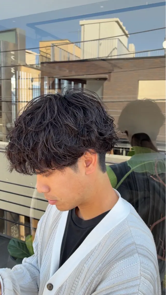 ショート パーマ メンズ カット パーマ fifth/メンズ/ シャドウパーマ/せなのヘアスタイル