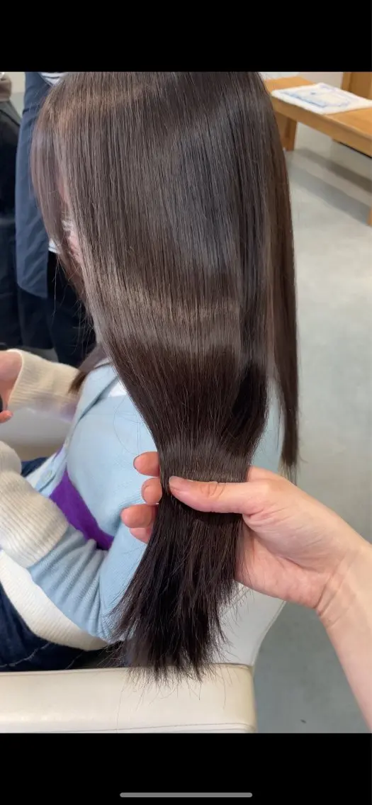 ロング カラー クニモトハルナ ボブ/柔らかカラーのヘアスタイル