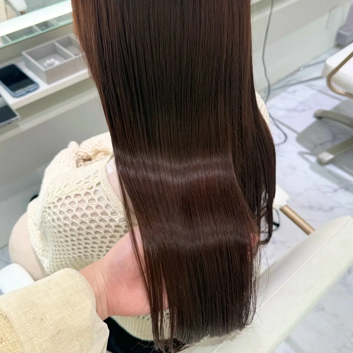 ロング カラー ブラウンカラー ダブルカラー オレンジ オレンジブラウン ParveMix いしいまお🌼のヘアスタイル